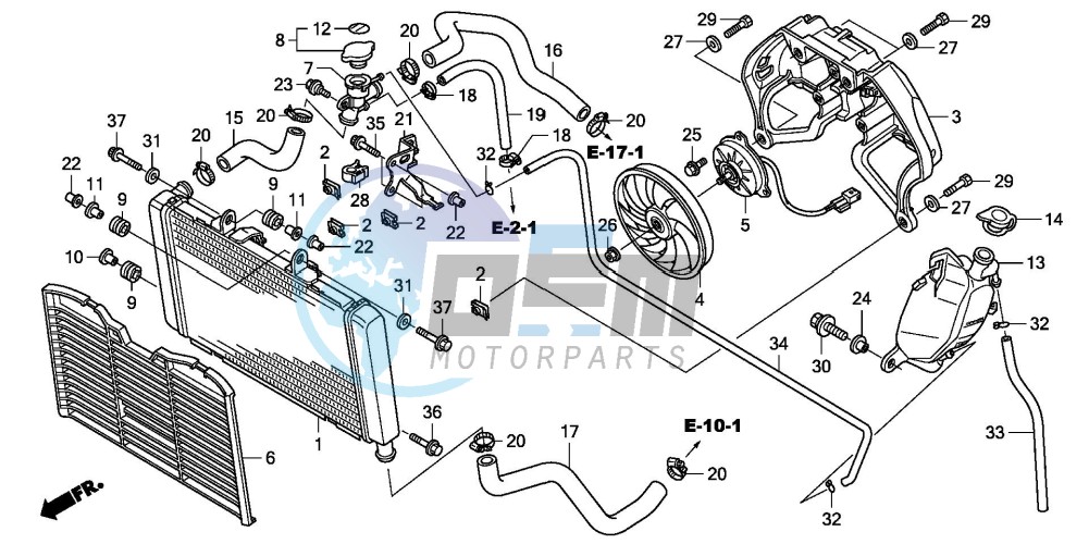 RADIATOR (CBF600S8/SA8/N8/NA8)