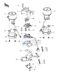 KZ 750 E (E1) drawing METERS -- 80 KZY 50-E1- -