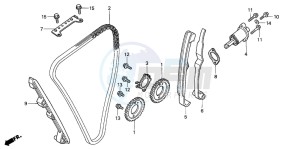 CB1300A CB1300SUPER FOUR drawing CAM CHAIN/TENSIONER