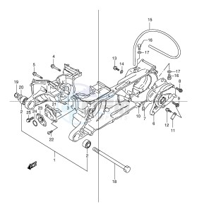 LT80 (P1) drawing CRANKCASE