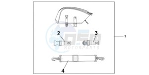 CBR1000RA9 France - (F / ABS CMF HRC MKH MME) drawing REAR SEAT BAG