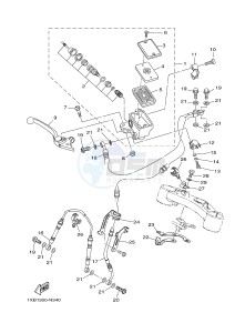 MT07A MT-07 ABS 700 (1XBC) drawing FRONT MASTER CYLINDER