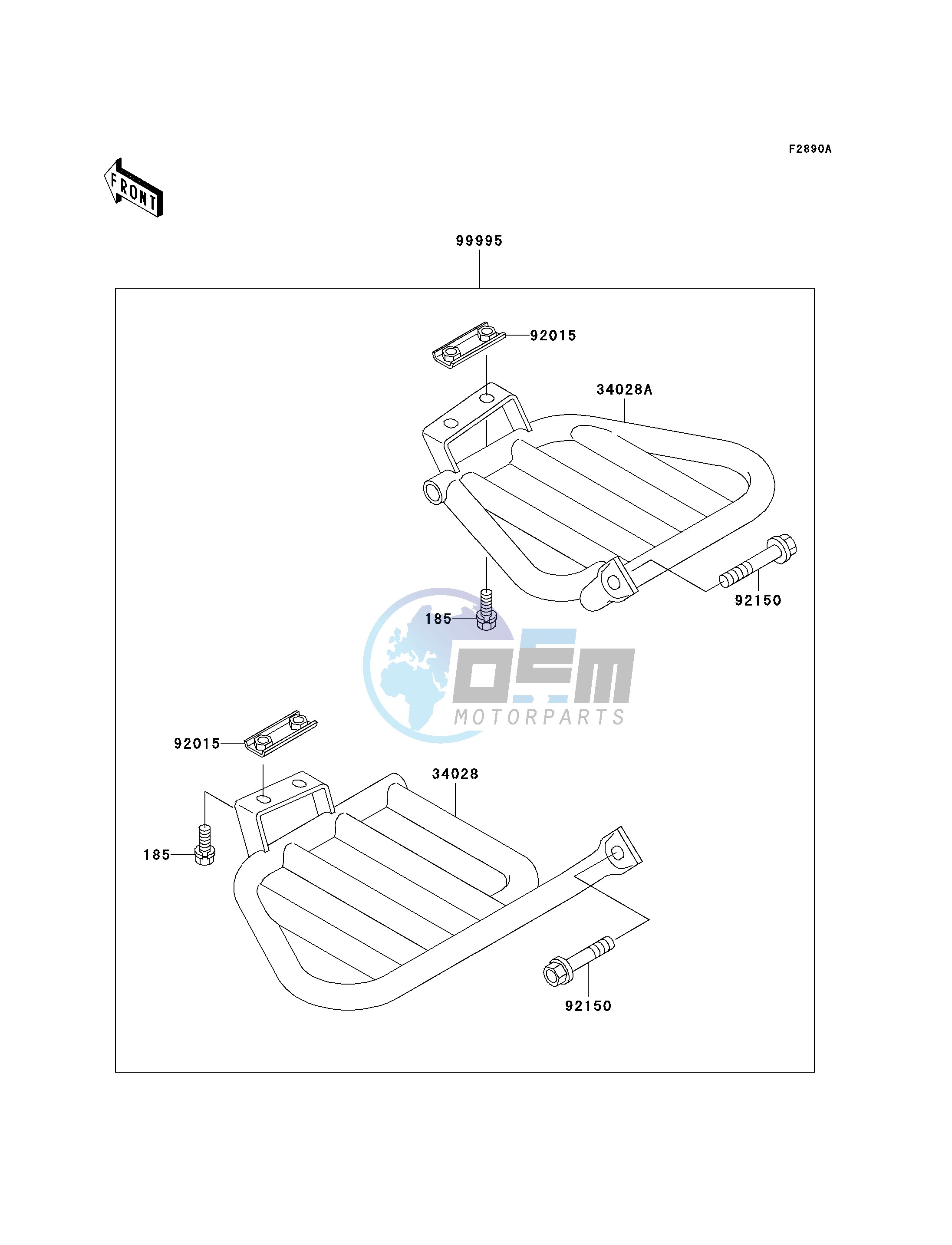 OPTIONAL PARTS-- FOOTRESTS- -