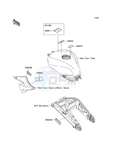 NINJA ZX-10R ZX1000-C2H FR GB XX (EU ME A(FRICA) drawing Labels