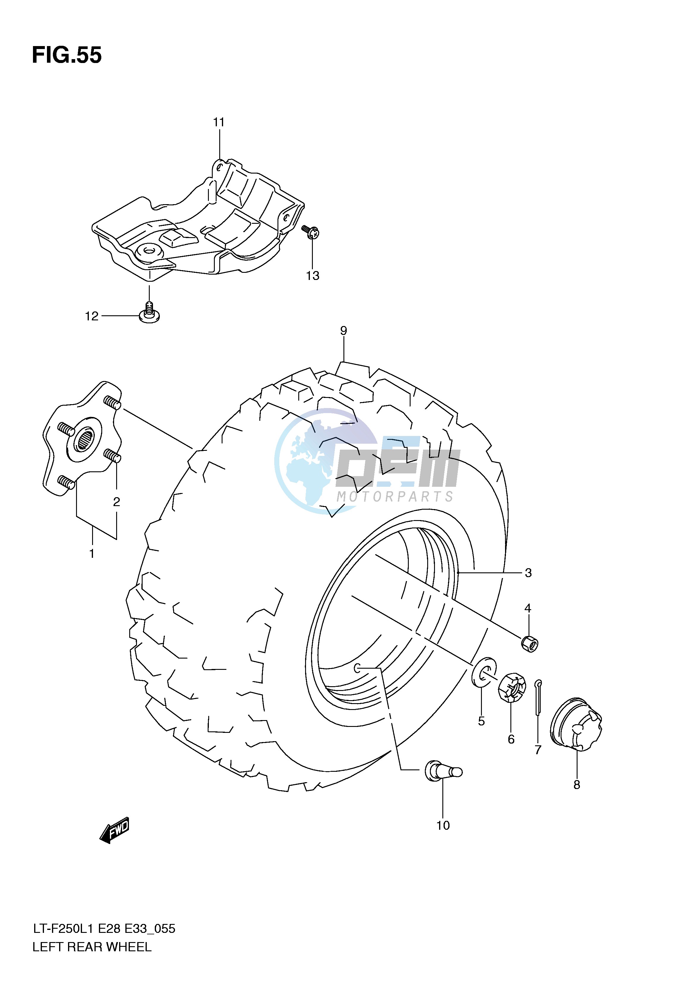 LEFT REAR WHEEL