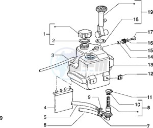 Typhoon 50 XR drawing Fuel Tank