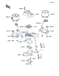 KZ 750 E (E2-E3) drawing METERS -- 81 -82 KZ750-E2_E3- -