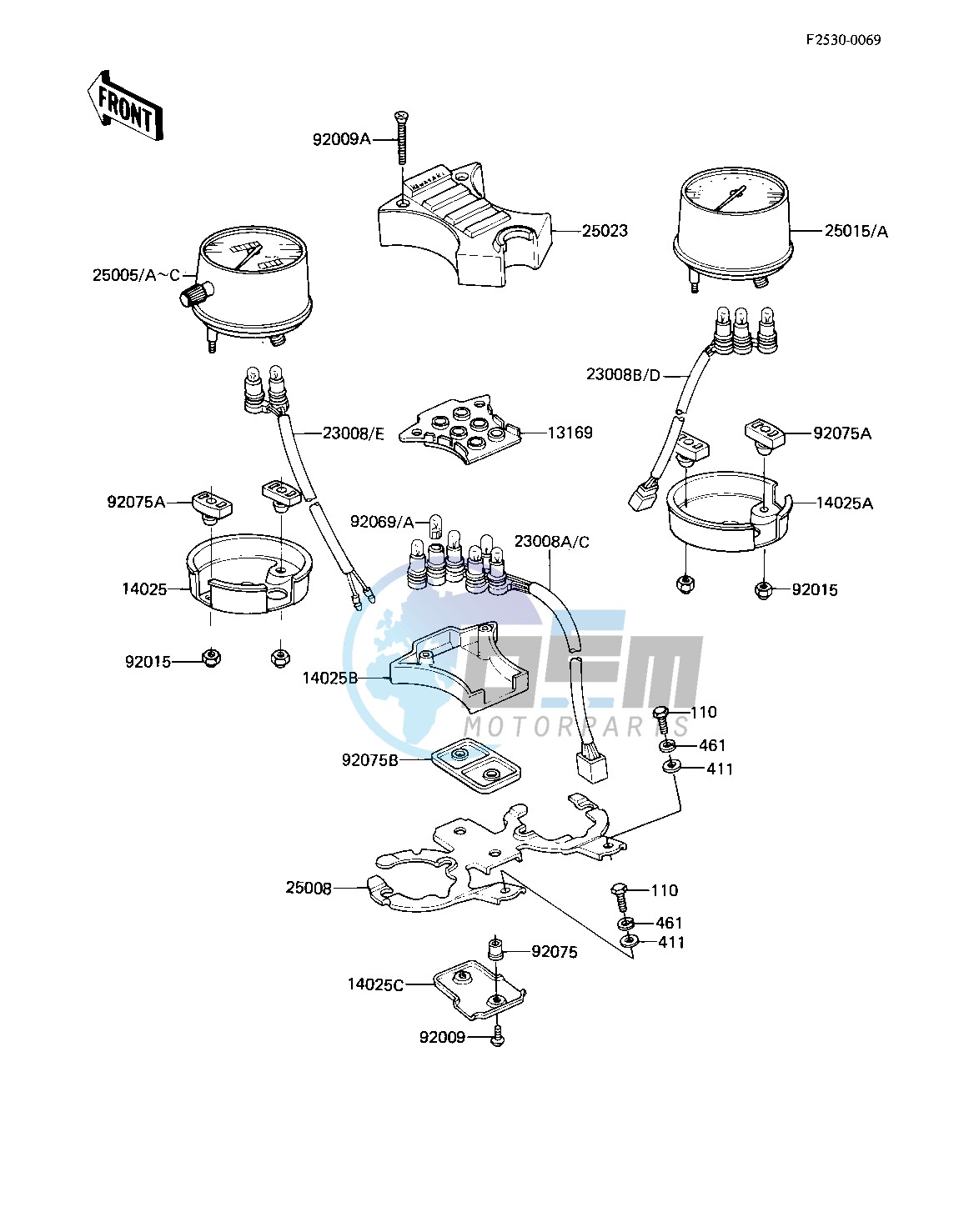 METERS -- 81 -82 KZ750-E2_E3- -