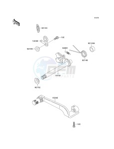 KDX 220 A [KDX220R] (A4-A8) [KDX220R] drawing GEAR CHANGE MECHANISM