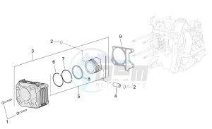 Mojito 125-150 drawing Cylinder - Piston