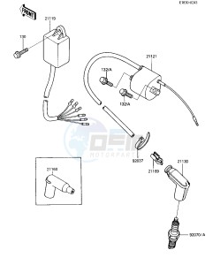 KX 250 D [KX250] (D2) [KX250] drawing IGNITION