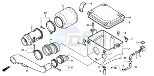 TRX450FM drawing AIR CLEANER