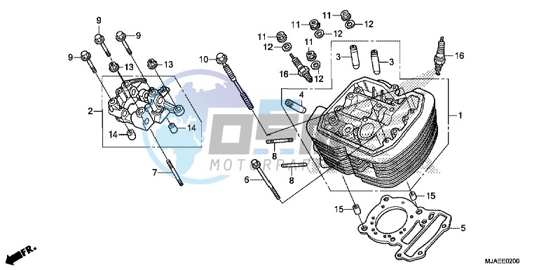 FRONT CYLINDER HEAD