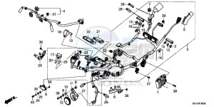 CBR500RF CBR500R UK - (E) drawing WIRE HARNESS