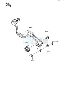 KXT 250 B [TECATE] (B2) [TECATE] drawing BRAKE PEDAL