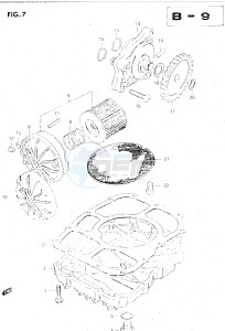 GS500E (Z-D) drawing OIL PUMP - OIL PAN