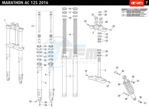 MARATHON-AC-RED 50 drawing FRONT FORK