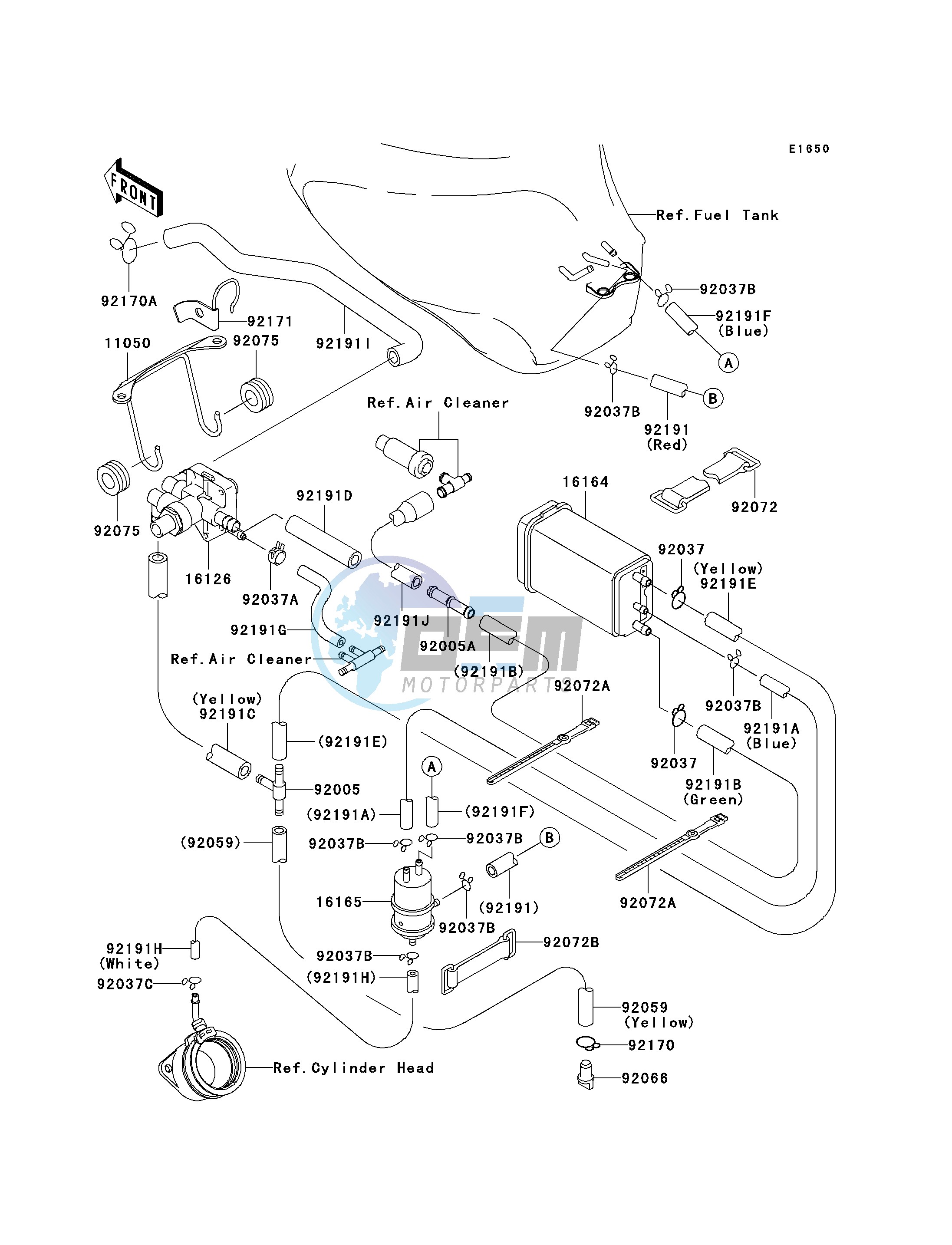 FUEL EVAPORATIVE SYSTEM -- CA- -