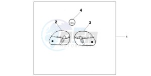 VT750C9 Europe Direct - (ED / MME) drawing LEATHER SADDLE BAG SET