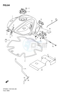 SFV650 (E3-E28) Gladius drawing FUEL TANK (SFV650AL1 E33)