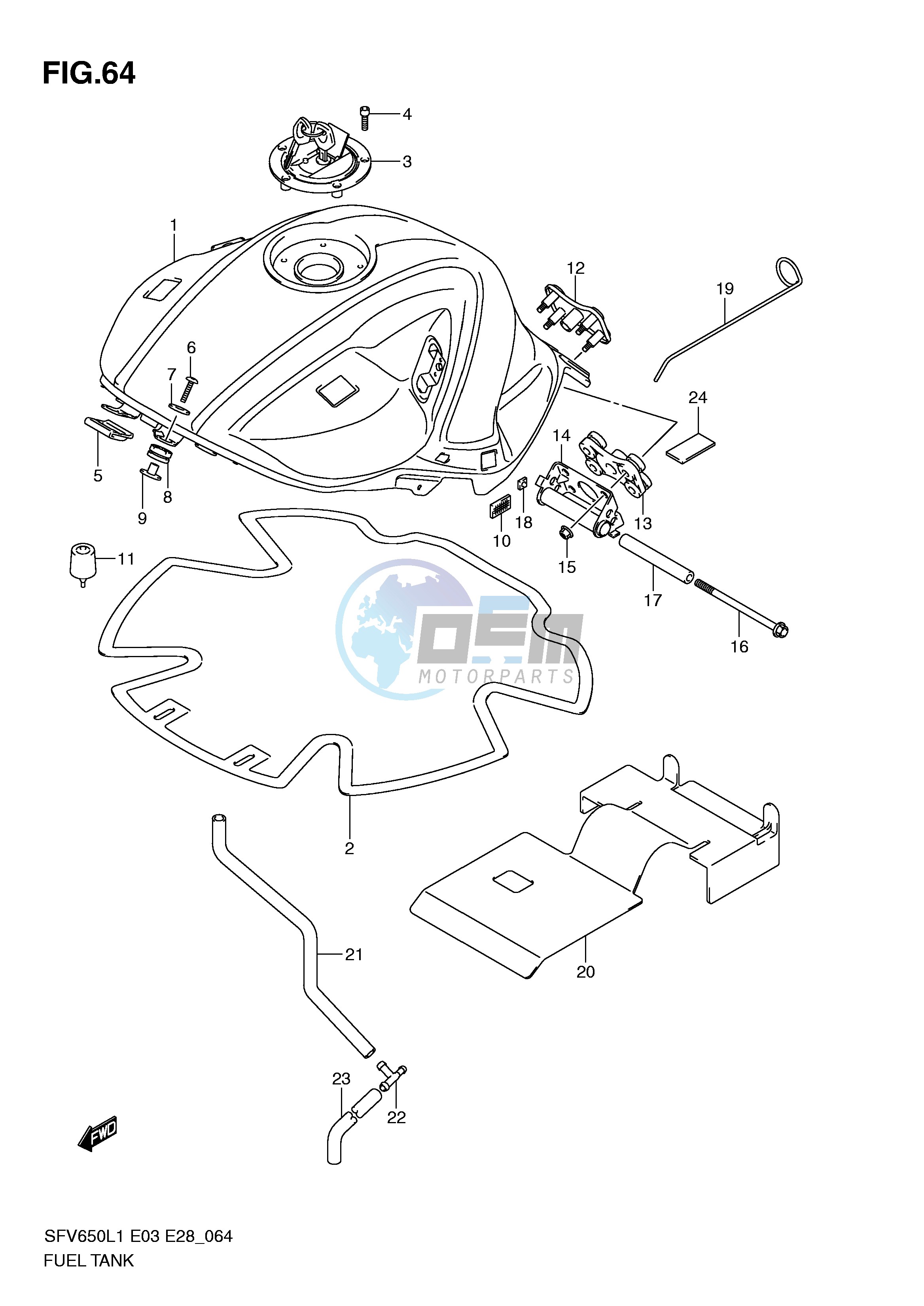 FUEL TANK (SFV650AL1 E33)