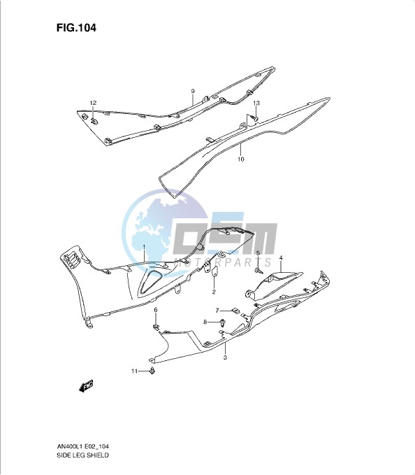 SIDE LEG SHIELD (AN400ZAL1 E19)