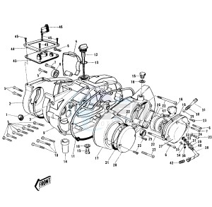 G4 TR (D-E) 100 drawing ENGINE COVERS G4TR-B_C 1_2 -- 70-73- -