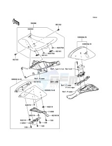 NINJA ZX-10R ZX1000E9F FR GB XX (EU ME A(FRICA) drawing Seat