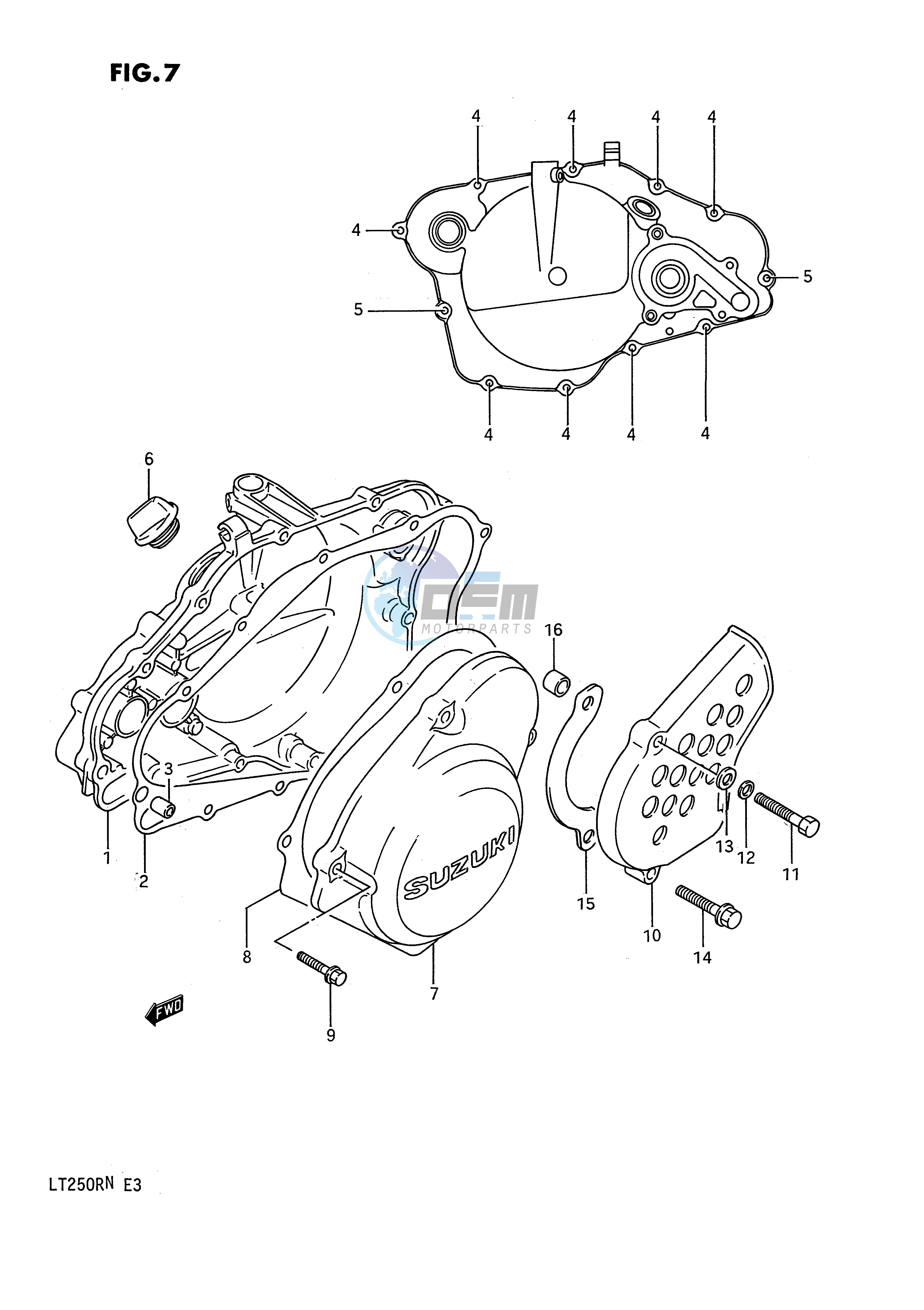 CRANKCASE COVER (MODEL H J K L M N)