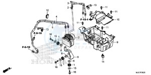 CBR650F 2ED - (2ED) drawing ABS MODULATOR/TRAY