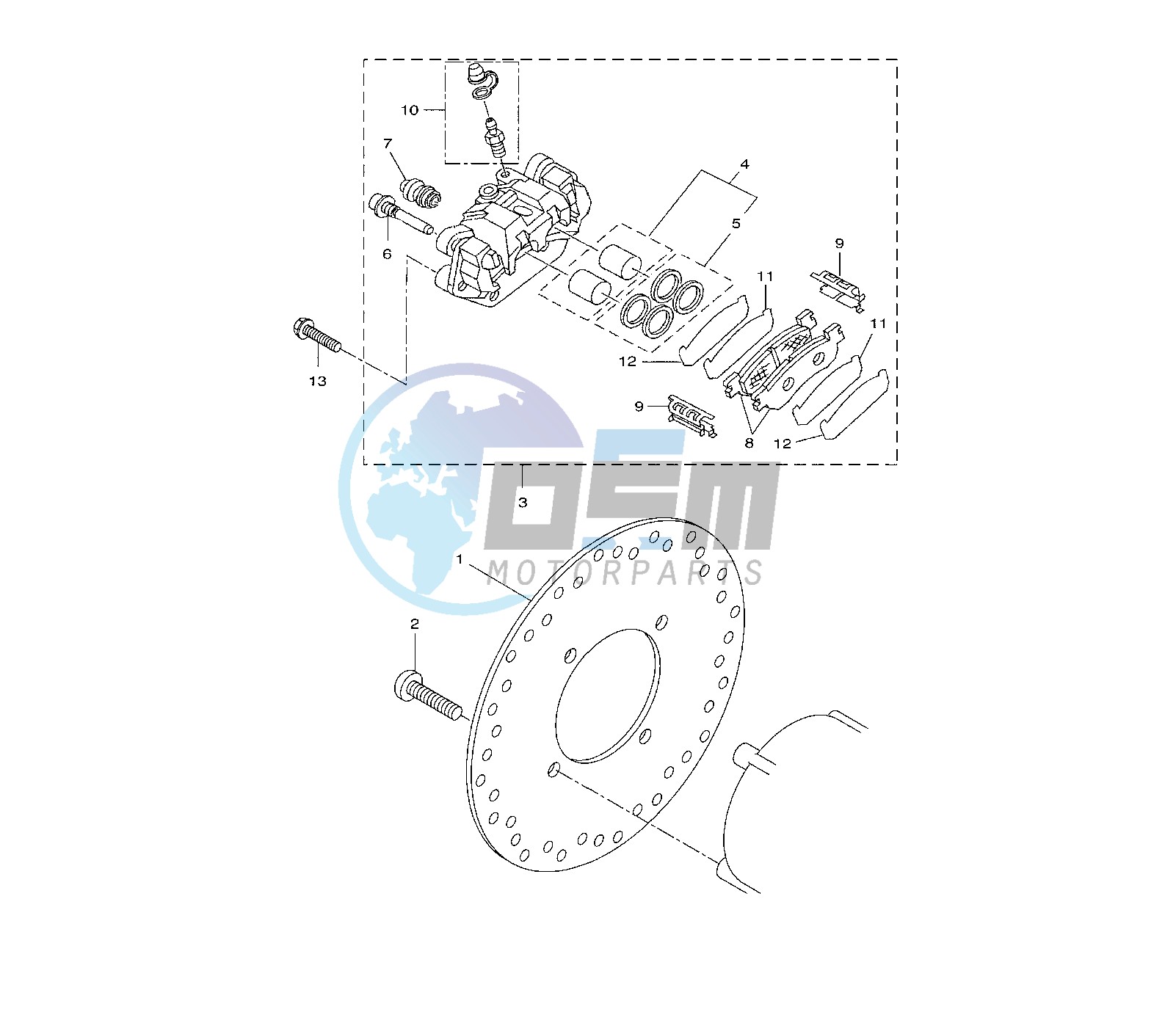 REAR BRAKE CALIPER