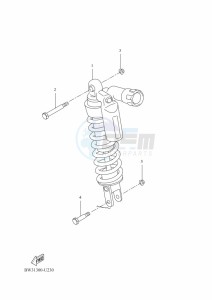 XTZ690D-B TENERE 700 (BEH2) drawing REAR SUSPENSION