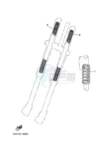 YZ250 (1SST) drawing ALTERNATE FOR CHASSIS