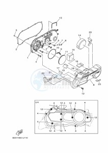 YP125RA XMAX 125 TECH MAX (B9Y3) drawing EXHAUST