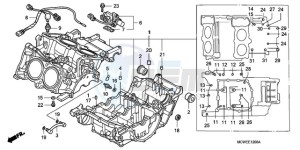 VFR800A9 ED / ABS MME TWO drawing CRANKCASE