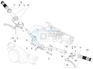 LX 150 4T 3V ie E3 Vietnam drawing Handlebars - Master cil