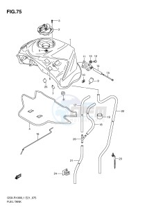 GSX-R1000 (E21) drawing FUEL TANK (GSX-R1000UFL1 E21)