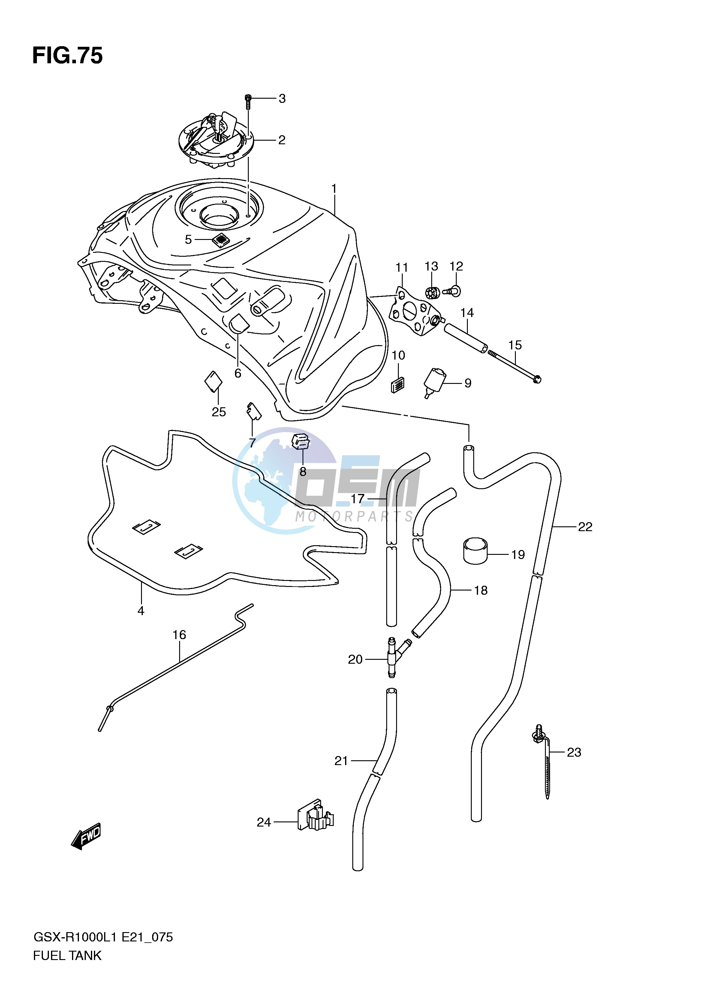 FUEL TANK (GSX-R1000UFL1 E21)