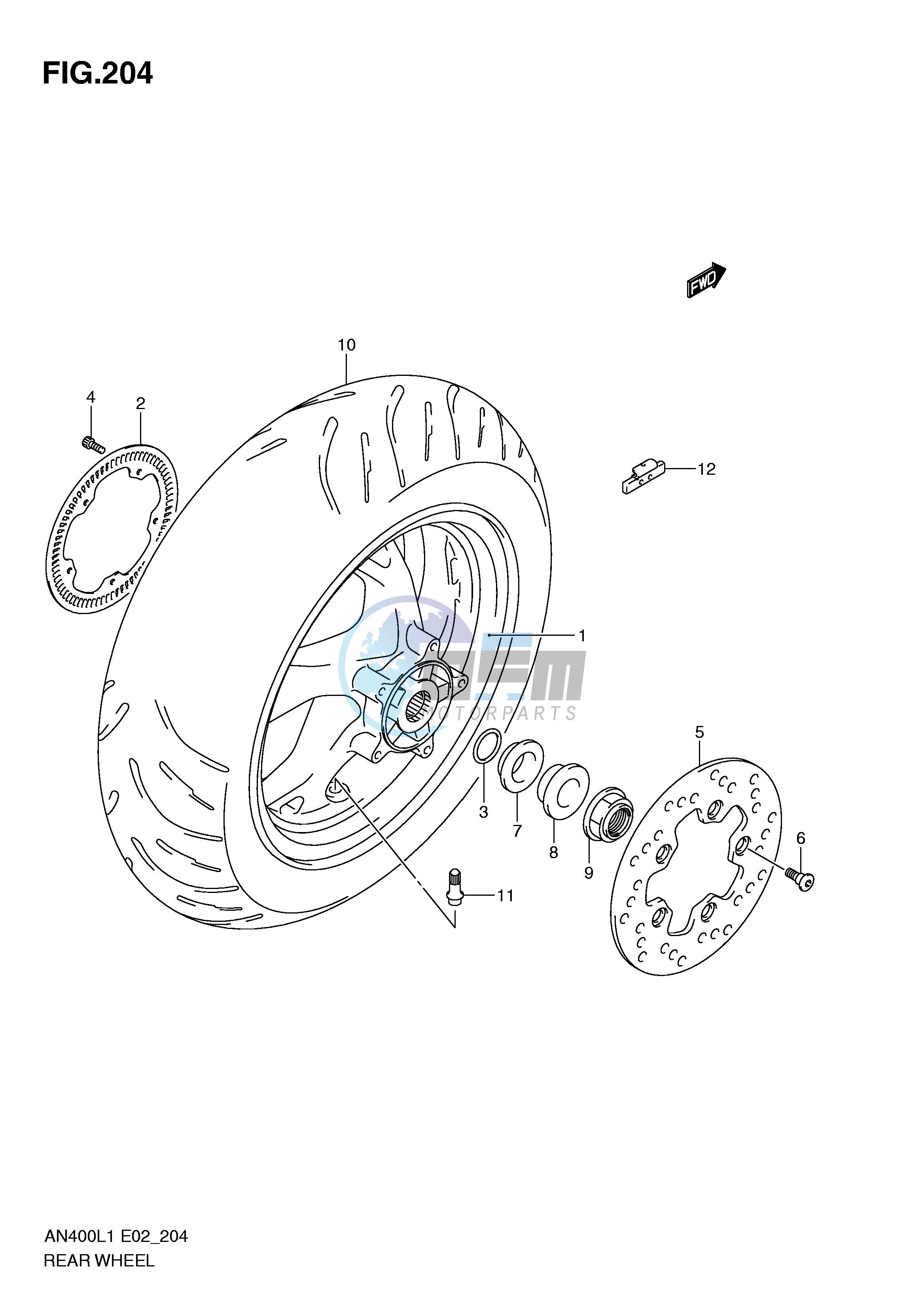 REAR WHEEL (AN400AL1 E24)