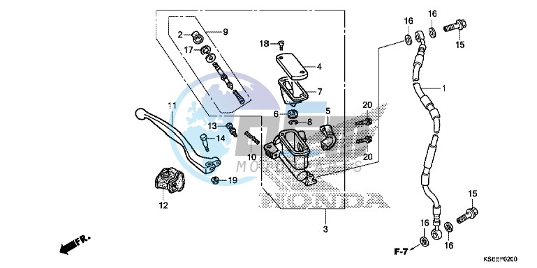 FR. BRAKE MASTER CYLINDER