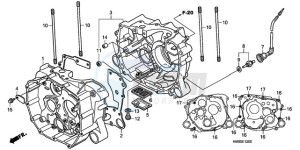 TRX250TMA ED drawing CRANKCASE