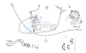 SMT 50 drawing Rear brake system