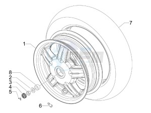 S 125 4T ie E3 College drawing Rear Wheel