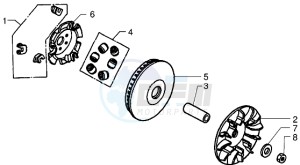 X9 250 drawing Driving pulley