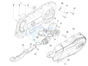 LIBERTY 50 (EMEA) drawing Crankcase cover - Crankcase cooling