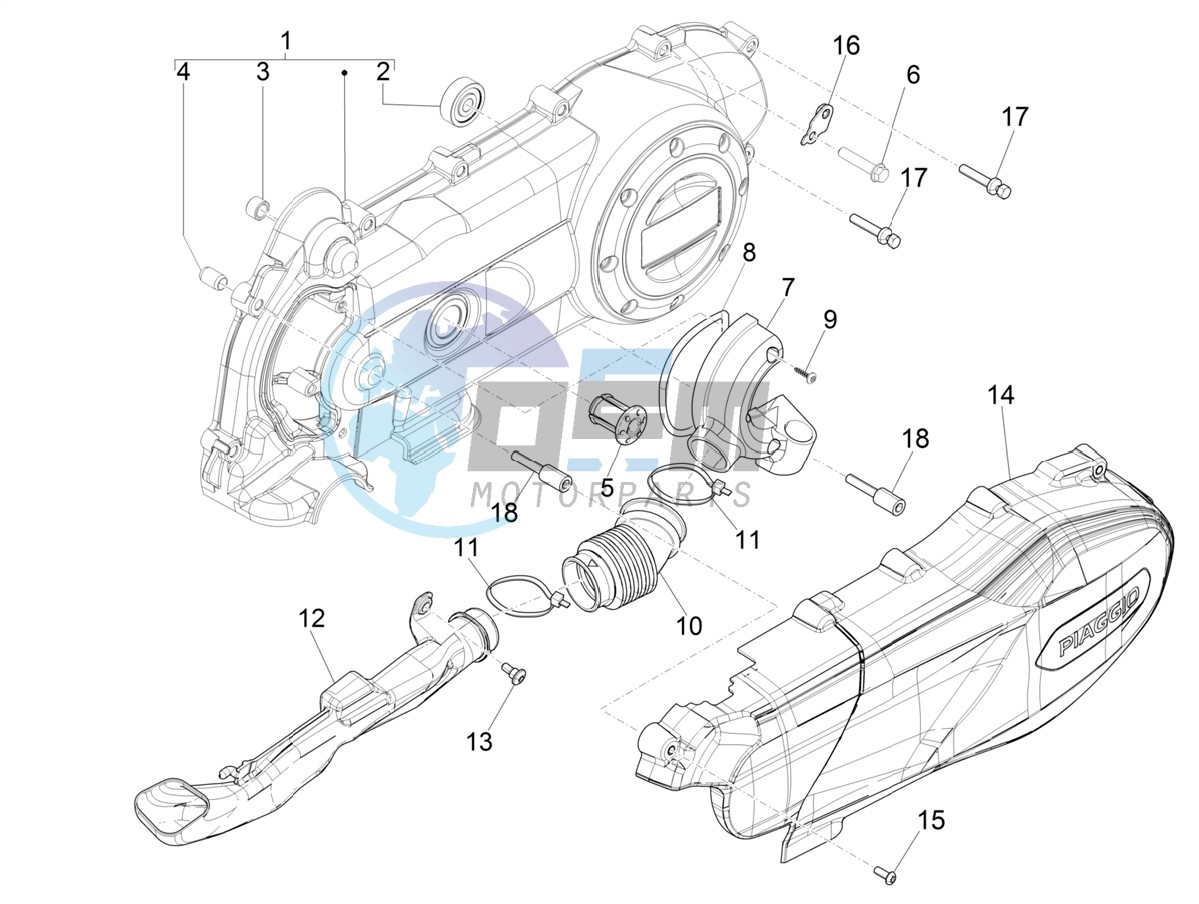 Crankcase cover - Crankcase cooling