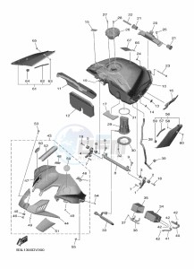 YZF1000 YZF-R1 (B3L1) drawing FUEL TANK