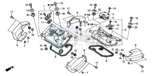 VT750DCA SHADOW SPIRIT drawing CYLINDER HEAD COVER