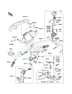 KVF750 4x4 KVF750-A1 EU GB drawing Handlebar