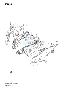 GSX-R750 (E2) drawing INTAKE PIPE